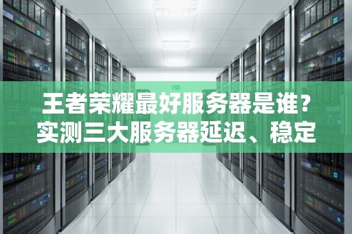 王者荣耀最好服务器是谁？实测三大服务器延迟、稳定性大PK！