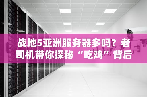 战地5亚洲服务器多吗？老司机带你探秘“吃鸡”背后的网络江湖！