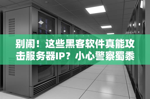 别闹！这些黑客软件真能攻击服务器IP？小心警察蜀黍敲门！