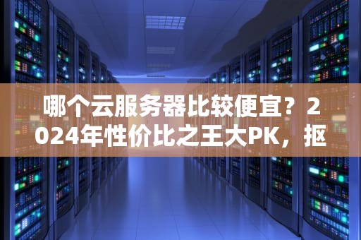 哪个云服务器比较便宜？2024年性价比之王大PK，抠门博主实测避坑指南！