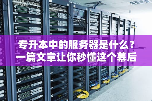 专升本中的服务器是什么？一篇文章让你秒懂这个幕后英雄！