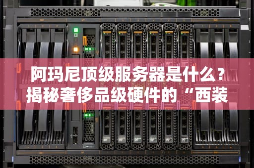 阿玛尼顶级服务器是什么？揭秘奢侈品级硬件的“西装暴徒”