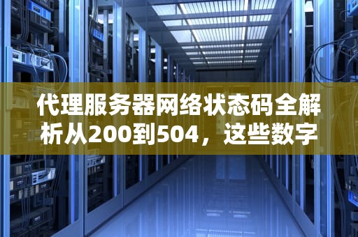 代理服务器网络状态码全解析从200到504，这些数字到底在说啥？