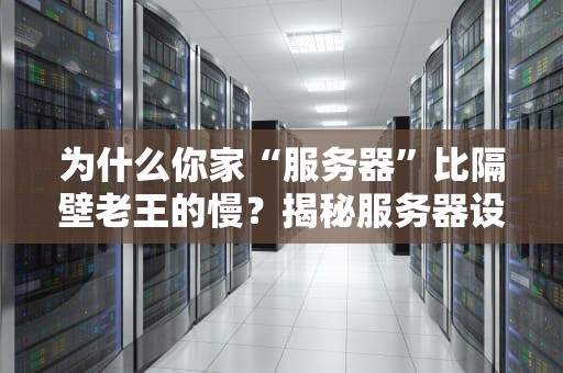 为什么你家“服务器”比隔壁老王的慢？揭秘服务器设计的那些门道！