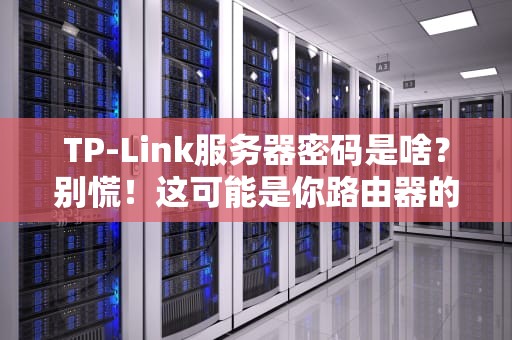 TP-Link服务器密码是啥？别慌！这可能是你路由器的小秘密