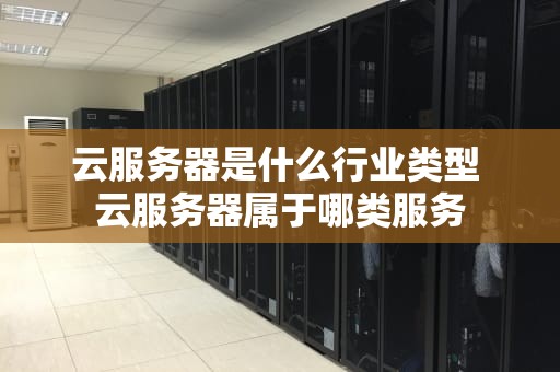 云服务器是什么行业类型 云服务器属于哪类服务