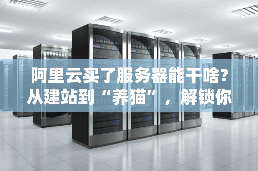阿里云买了服务器能干啥？从建站到“养猫”，解锁你的骚操作！