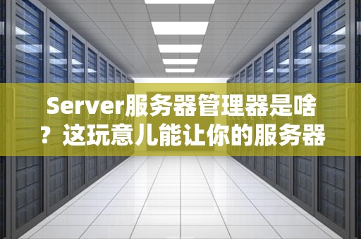Server服务器管理器是啥？这玩意儿能让你的服务器起飞还是炸机？
