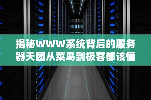 揭秘WWW系统背后的服务器天团从菜鸟到极客都该懂的硬核知识