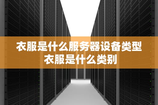 衣服是什么服务器设备类型 衣服是什么类别
