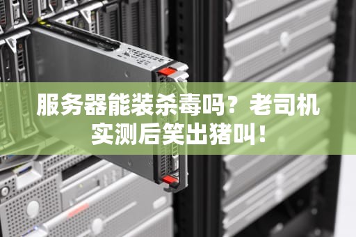 服务器能装杀毒吗？老司机实测后笑出猪叫！