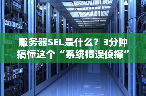 服务器SEL是什么？3分钟搞懂这个“系统错误侦探”的妙用！