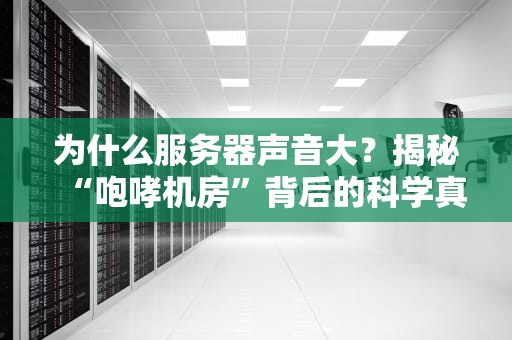 为什么服务器声音大？揭秘“咆哮机房”背后的科学真相！