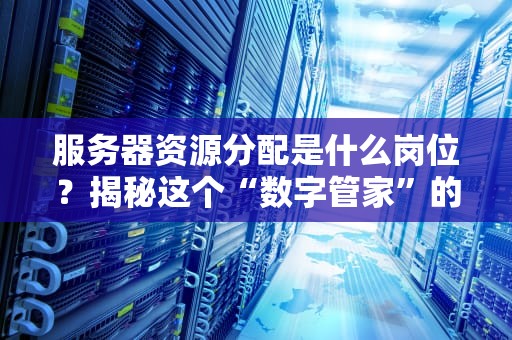 服务器资源分配是什么岗位？揭秘这个“数字管家”的日常与高薪内幕！