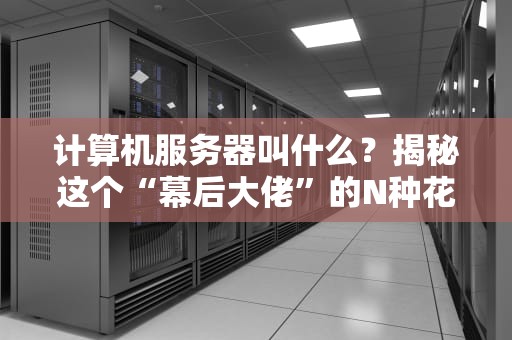 计算机服务器叫什么？揭秘这个“幕后大佬”的N种花名！