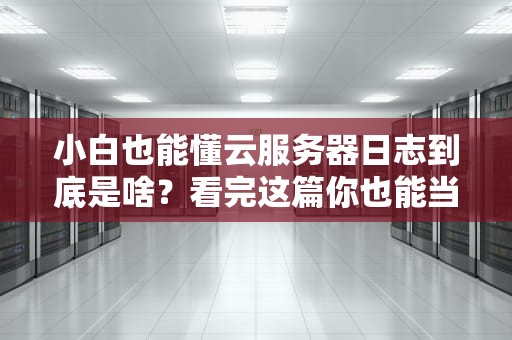 小白也能懂云服务器日志到底是啥？看完这篇你也能当半个运维专家！