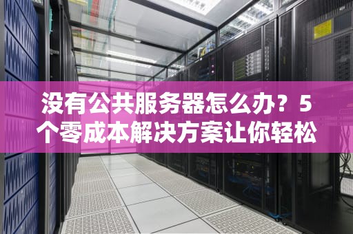 没有公共服务器怎么办？5个零成本解决方案让你轻松搞定！