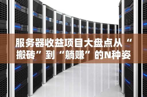 服务器收益项目大盘点从“搬砖”到“躺赚”的N种姿势（附实操指南）