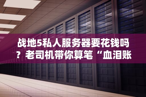 战地5私人服务器要花钱吗？老司机带你算笔“血泪账”！