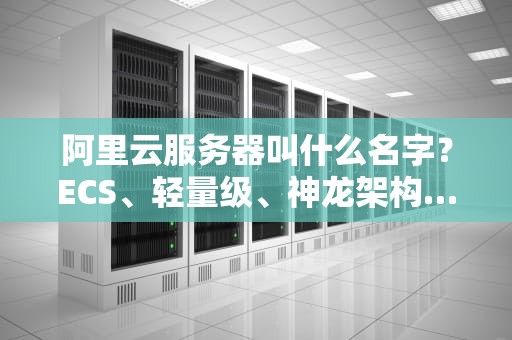阿里云服务器叫什么名字？ECS、轻量级、神龙架构…一篇让你秒懂阿里云全家桶的爆笑科普！