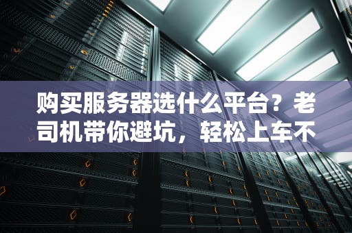 购买服务器选什么平台？老司机带你避坑，轻松上车不翻车！
