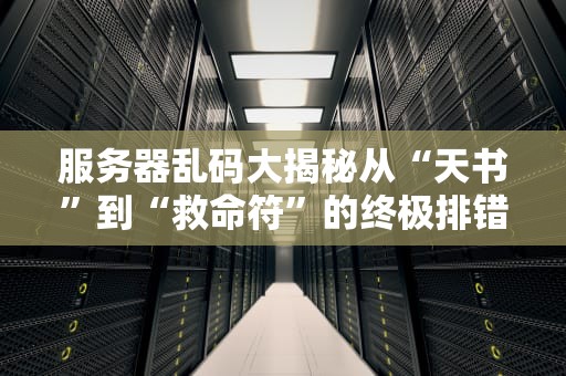 服务器乱码大揭秘从“天书”到“救命符”的终极排错指南！