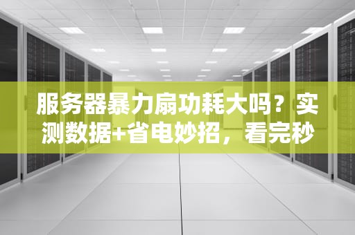 服务器暴力扇功耗大吗？实测数据+省电妙招，看完秒懂！