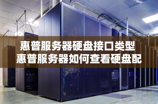 惠普服务器硬盘接口类型 惠普服务器如何查看硬盘配置
