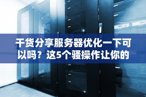 干货分享服务器优化一下可以吗？这5个骚操作让你的网站飞起来！