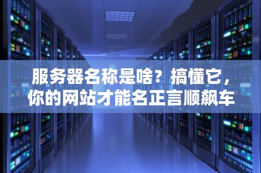 服务器名称是啥？搞懂它，你的网站才能名正言顺飙车！