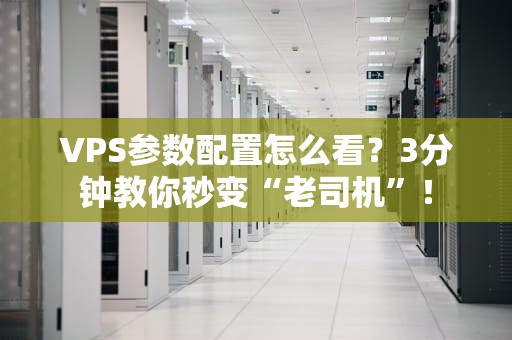 VPS参数配置怎么看？3分钟教你秒变“老司机”！