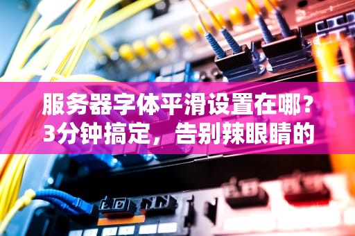 服务器字体平滑设置在哪？3分钟搞定，告别辣眼睛的代码！