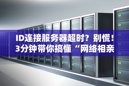 ID连接服务器超时？别慌！3分钟带你搞懂“网络相亲失败”的真相