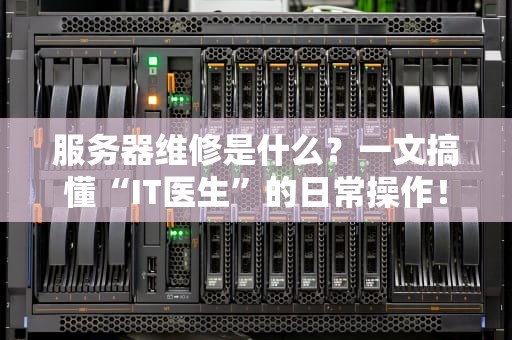 服务器维修是什么？一文搞懂“IT医生”的日常操作！