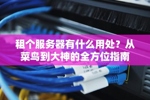 租个服务器有什么用处？从菜鸟到大神的全方位指南