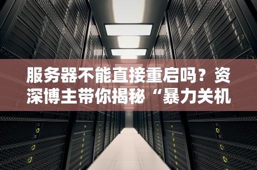 服务器不能直接重启吗？资深博主带你揭秘“暴力关机”的惨痛教训！
