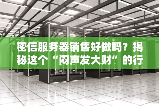 密信服务器销售好做吗？揭秘这个“闷声发大财”的行业内幕！