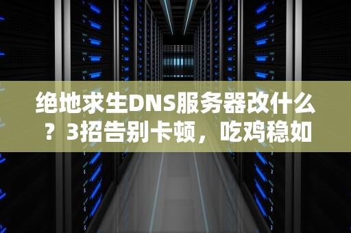 绝地求生DNS服务器改什么？3招告别卡顿，吃鸡稳如老狗！