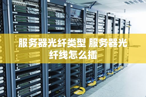 服务器光纤类型 服务器光纤线怎么插