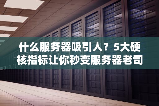 什么服务器吸引人？5大硬核指标让你秒变服务器老司机！