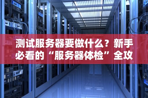 测试服务器要做什么？新手必看的“服务器体检”全攻略！
