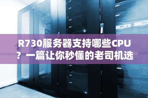 R730服务器支持哪些CPU？一篇让你秒懂的老司机选购指南！