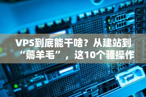 VPS到底能干啥？从建站到“薅羊毛”，这10个骚操作让你直呼真香！