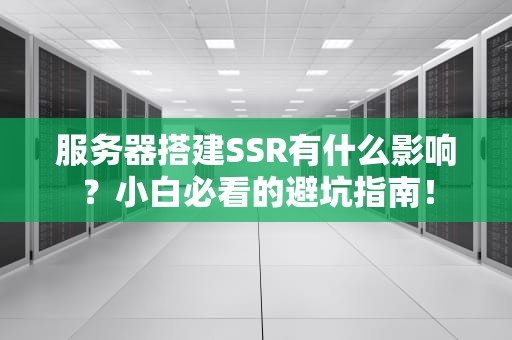 服务器搭建SSR有什么影响？小白必看的避坑指南！