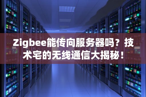 Zigbee能传向服务器吗？技术宅的无线通信大揭秘！