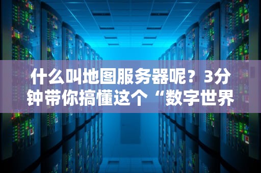 什么叫地图服务器呢？3分钟带你搞懂这个“数字世界的导航仪”