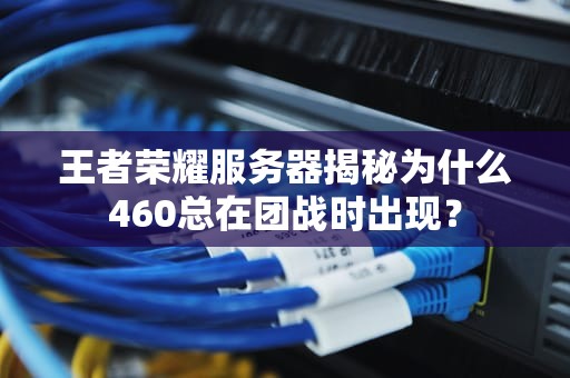 王者荣耀服务器揭秘为什么460总在团战时出现？