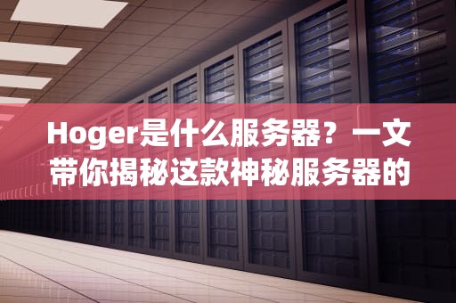 Hoger是什么服务器？一文带你揭秘这款神秘服务器的硬核实力！