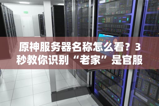 原神服务器名称怎么看？3秒教你识别“老家”是官服还是B服！