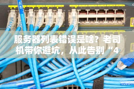 服务器列表错误是啥？老司机带你避坑，从此告别“404绝望”！